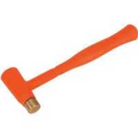 Sealey BFH12 Brass Faced Dead Blow Hammer, 12oz, Orange