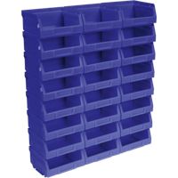 Sealey TPS124B Plastic Storage Bin, 103mm x 85mm x 53mm, Blue, Pack of 24