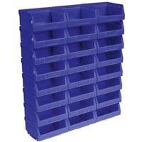 Sealey TPS124B Plastic Storage Bin, 103mm x 85mm x 53mm, Blue, Pack of 24