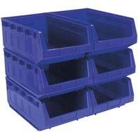 Sealey Plastic Storage Bin 310 x 500 x 190mm - Blue Pack of 6 TPS56B