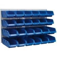 Sealey Bin & Panel Combination 24 Bins - Blue Garage Workshop DIY