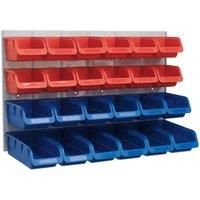 Sealey TPS132 24 Storage Bins and Back Panel Heavy Duty Shockproof Polymer Set