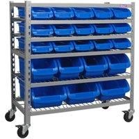 Sealey TPS22 Mobile Bin Storage System 22 Bins