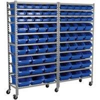 Sealey TPS72 Mobile Bin Storage System 72 Bins