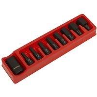 SEALEY IMPACT HEX BIT & HOLDER SET 9PC 1/2"SQ DRIVE - AK5609
