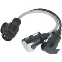 Sealey TB55 Conversion Lead 13-Pin Euro to 7-Pin N & S Type Plugs 12V
