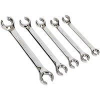 Sealey AK2651 Metric Flare Nut Spanner Set, Silver, 5 Pieces