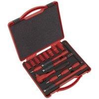 Sealey AK7940 VDE Insulated Socket Set 16pc 3/8in Sq Drive Walldrive
