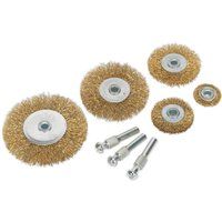 Sealey BWBS08 Wire Brush Set, 20mm x 147mm x 216mm, 8 Pieces