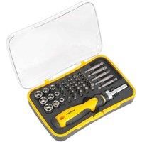 Sealey Socket & Bit Set 45pc Ratchet Screwdriver