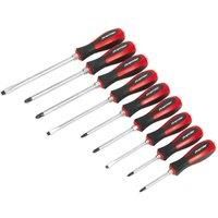Sealey AK4934 Screwdriver Set Hammer Thru Phillips Slotted Pozi Premier 9 Piece