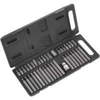 Siegen S0982 TRX-Star/Hex/Spline Bit Set 40pc 3/8" & 1/2"Sq Drive