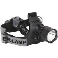 Sealey HT105LED 3W Cree LED Spotlight Rechargeable Cordless Head Torch, Black