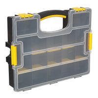 Sealey APAS15A Parts Storage Case with Removable Compartments, Stackable, 370mm x 280mm x 67mm