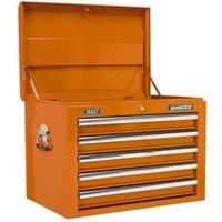 Sealey AP26059TO Topchest 5 Drawer with Ball Bearing Slides - Orange