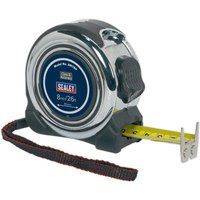 Sealey SMT8P Professional Measuring Tape, 8m(26Ft), 48mm x 97mm x 138mm, Silver
