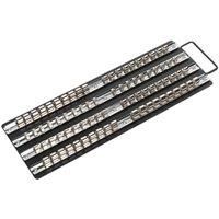 Sealey AK271B Steel Tray with 4 Socket Rails - 1/4", 3/8" &  1/2" Drives