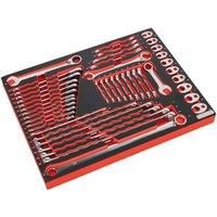 Sealey TBTP11 Tool Tray with Specialised Spanner Set 44pc