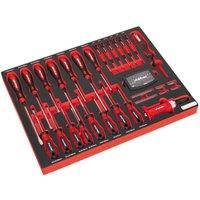 Sealey TBTP04 Tool Tray with Screwdriver Set, 176.5mm x 397mm x 55mm