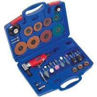Sealey Tools GSA674K Air Right Angle Die Grinder Sander Sanding Kit 42 Piece