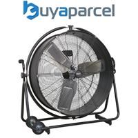 Sealey HVF30S Industrial High Velocity Orbital Drum Fan 30" 230V ,Black