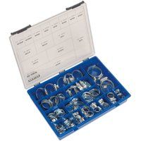 Sealey HCJ85AC Hi-Grip Hose Clips Assortment Sizes 12-55mm Pack of 81