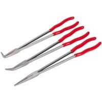 Sealey AK8576 Extra-Long Needle Nose Plier Set, 3 Pieces