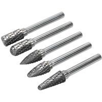 Sealey SDBK5 Tungsten Carbide Rotary Burr Set 5pc