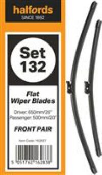 Halfords Set 132 Wiper Blades - Front Pair - RRP £29.99 - NEW.