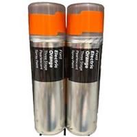 FORD ELECTRIC ORANGE THREE STAGE PEARLESCENT SPRAY PAINT 300ML CANS HALFORDS x2