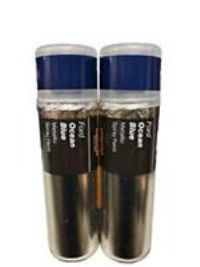 FORD OCEAN BLUE METALLIC SPRAY PAINT 300ML HALFORDS CANS X2