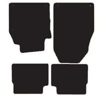 Halfords Fully Tailored Black Mat Set For Saab 93 Convertible 20032011 4 Metal Fixing Rings