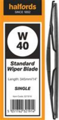 Halfords W40 Wiper Blade  Single