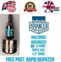 Halfords Advanced M5 Male Spline Bit 1/2 Drive Socket  *Free Post Rapid Dispatch