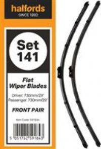 Halfords Set 141 Wiper Blades - Front Pair