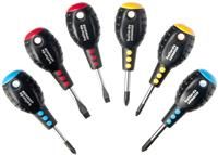 Halfords Advanced 6 Piece Stubby Screwdriver Set