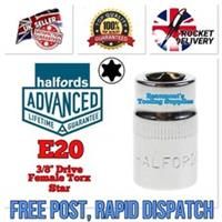 E20 E-Torx Female Torx 3/8” Socket Halfords Advanced Professional Tool FREE POST