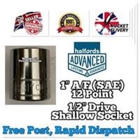 1” A/F (SAE) Halfords Advanced 1/2” Drive HIGH TORQ Socket 12 Point FREE POST