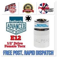 E12 E-Torx Female Torx 1/2 Socket Halfords Advanced Professional Tool *FREE POST
