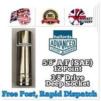 5/8 A/F Deep Halfords Advanced 3/8 Drive HIGH TORQ Socket 12 Point FREE POST