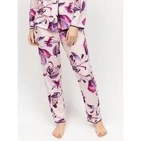 Cyberjammies Colett Pink Floral Printed Jersey Pyjama Bottoms - Pink