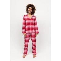 Cyberjammies Noelle Red Check Long Sleeve Pyjama Set - Red