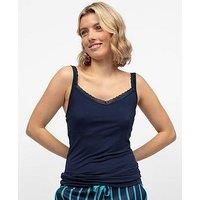 Cyberjammies Marina Navy Jersey Hidden Support Vest - Navy - Blue