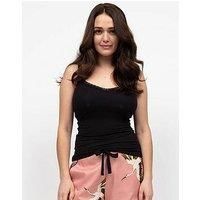 Cyberjammies Jersey Strappy Hidden Support Vest - Bonnie Black