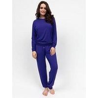 Cyberjammies Evolet Purple Slouch Jersey Long Sleeve Pyjama Set - Purple