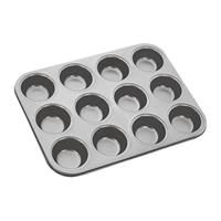Stellar James Martin SJM57 Non-Stick Cupcake/Muffin Tin with 12 Cups, High Grade Steel, Dishwasher Safe 35cm x 27cm x 3cm - 5 Year Non-Stick Warranty
