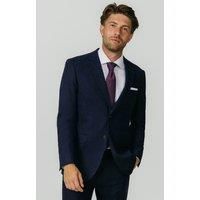 Dobell Men's Navy Donegal Tweed Jacket | Size: 48R