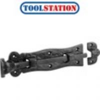 Antique Iron Straight Tower Bolt 8"  Black