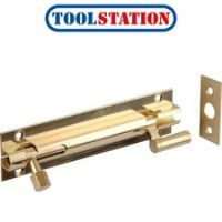 Brass Door Bolt 100mm Necked