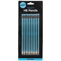 Blue HB Pencils: Pack of 10